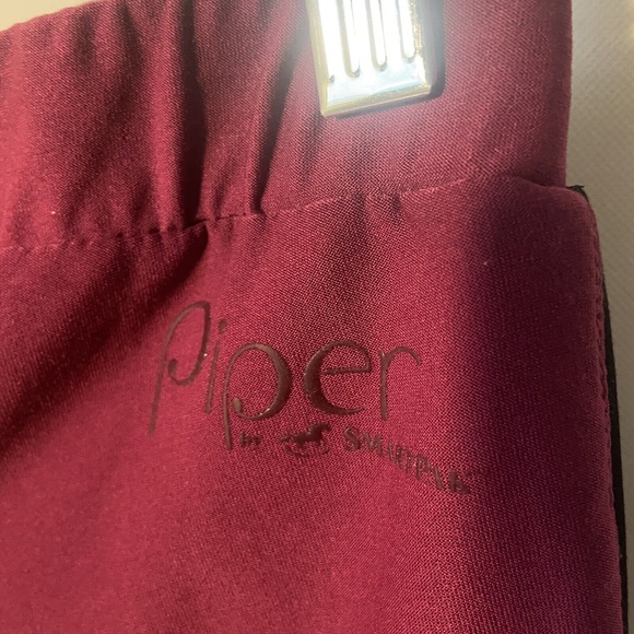 Piper Tights by SmartPak Red Pull On Equestrian Leggings Grip For Saddle Sz Lg - Picture 7 of 10